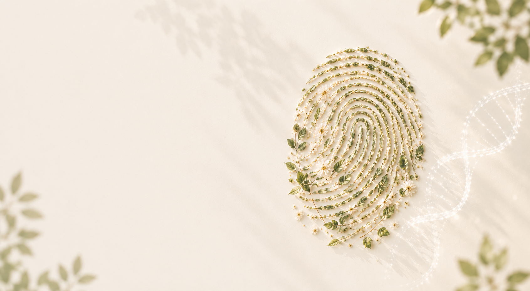 Fingerabdruck als Symbol für Individualität