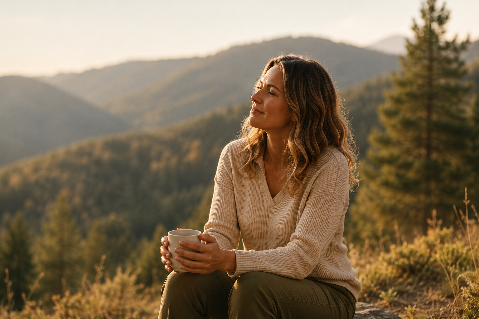 Menschen wandern in der Natur